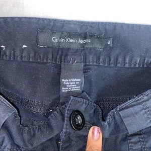 black calvin klein jean shorts 🖊